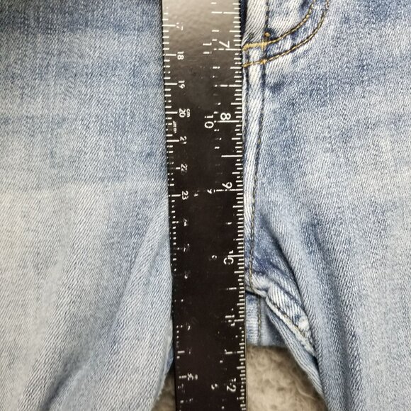 Silver Jeans Womens 31 Calley Skinny Mid Rise 25" Crop Shaping Frayed Hem *Read* - Picture 7 of 16